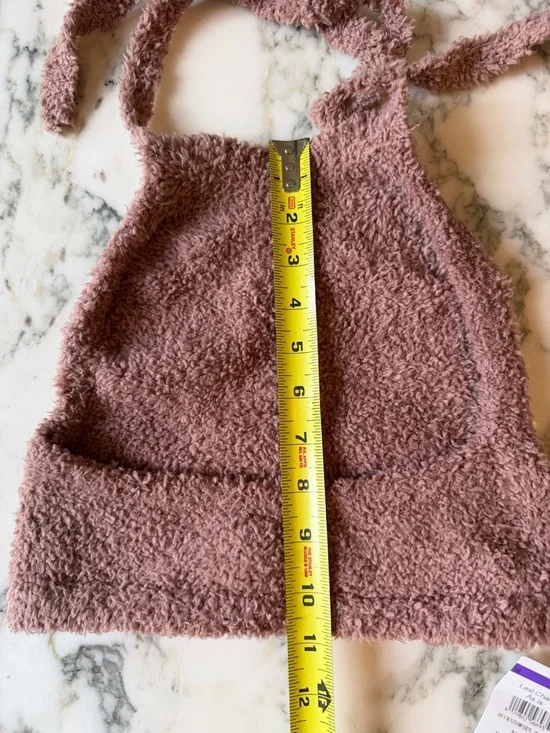 NWT SKIMS Cozy Rose Brown Halter Top L/XL - Picture 5 of 6